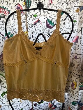 Dexter 100% cotton cropped crochet tank